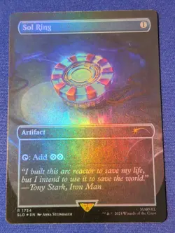 MTG Sol Ring RAINBOW FOIL Secret Lair x MARVEL #1734 NM/M - Image 1