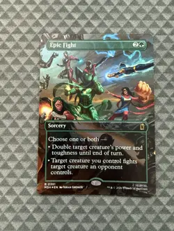 MTG Epic Fight #0351 Foil Borderless Rare Marvel Super Heroes (MSH) - Image 1