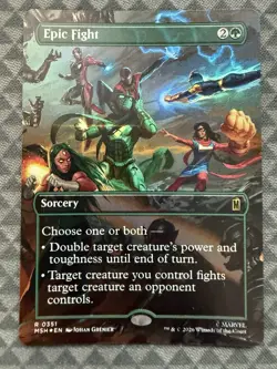 MTG Epic Fight #0351 Foil Borderless Rare Marvel Super Heroes (MSH) - Image 2