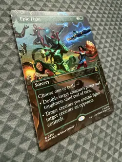 MTG Epic Fight #0351 Foil Borderless Rare Marvel Super Heroes (MSH) - Image 3
