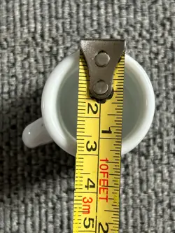 Disney Winnie the Pooh Snow Scene Miniature Porcelain Cup Mug Tiny Small RARE - Image 5