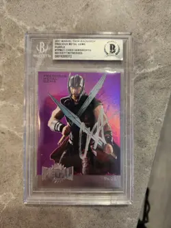 CHRIS HEMSWORTH PSA AUTO AUTHENTIC Signed PRECIOUS METAL card MCU MARVEL THOR - Image 1