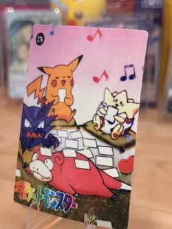 1999 Vintage Pocket Monsters Vending Prism - Pikachu, Togepi, Haunter Eat #276 - Image 2