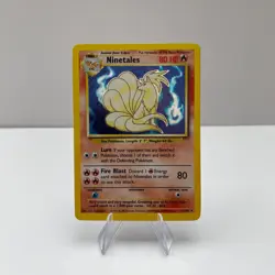 Pokemon Ninetales Card 12/102 Base Set Holo Rare Vintage 1999 WOTC - Image 1