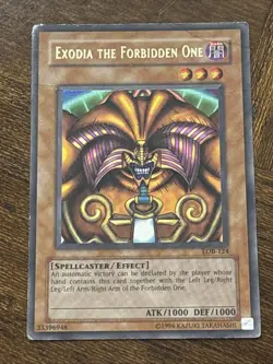 Yu-Gi-Oh! TCG Exodia the Forbidden One LOB-124 Unlimited Ultra Rare HP - Image 1