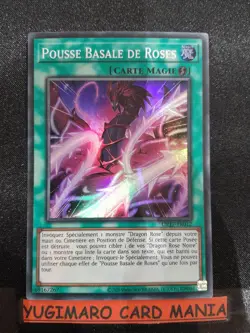 Carte Yu-gi-oh Pousse Basale Des Roses OP17-FR012 Super Rare Francais - Image 1