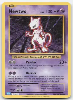 Mewtwo 014/034 Near Mint Trading Card Game Classic Holo Pokemon Card TCG - Image 1