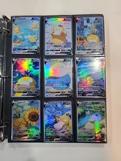Lot of 9 Custom holo fanart mixed V Pokemon Trading Card Sleeved & Top Loaded!! - Image 2