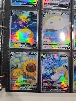 Lot of 9 Custom holo fanart mixed V Pokemon Trading Card Sleeved & Top Loaded!! - Image 5