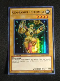 Yu-Gi-Oh! Gem-Knight Tourmaline HA05-EN003 1st Super Rare LP - Image 1