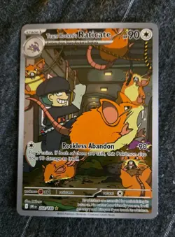 Pokemon TCG Team Rockets Raticate Card 202/182 Destined Rivals - Image 1