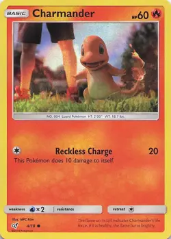 Pokemon Card - Charmander - Holo (4/18 - Detective Pikachu) - Image 1