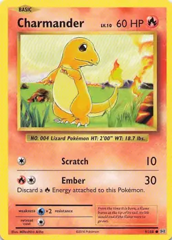 Pokemon Card - Charmander - (9/108 - Evolutions) - Image 1