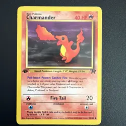 Charmander 50/82 1st Edition Team Rocket Pokemon Card - Image 1