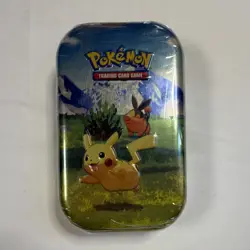 Pokemon Mini Tin Evolution—Ascended Heroes Pikachu Tepig Trading Card Game - Image 1