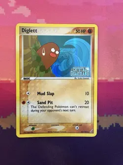 Pokemon Card Diglett EX Crystal Guardians Reverse Holo Common 50/100 Near Mint - Image 1