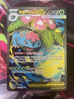 Pokemon TCG Mega Evolutions Mega Venasaur EX Card 155/132 - Image 1
