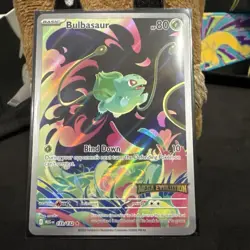 Bulbasaur Mega Evolution Stamped Illustration Card 133/132 Rare - Image 1