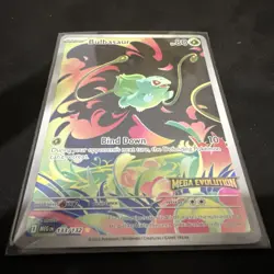 Bulbasaur Mega Evolution Stamped Illustration Card 133/132 Rare - Image 3
