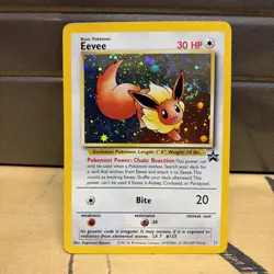 Pokemon Eevee Black Star Promo Holo 11 SWIRL Wotc Vintage Card Ex Gx V - Image 1
