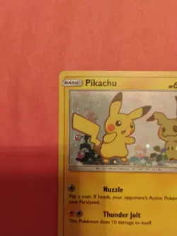 Pikachu Pokemon Card PROMO SM162 Holo Saya Tsuruta See Pics Nm- - Image 3