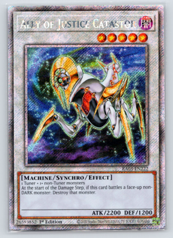 Ally of Justice Catastor - RA03-EN222 - Platinum Secret Rare 1st Edition Yugioh - Image 1