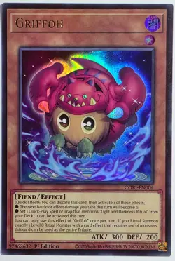Yugioh Griffoh CORI-EN004 Ultra Rare 1st Edition - Image 1