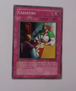 Ceasefire SD1-EN022 (Common, 1st Edition, Moderately Played / MP) Yugioh - Image 1