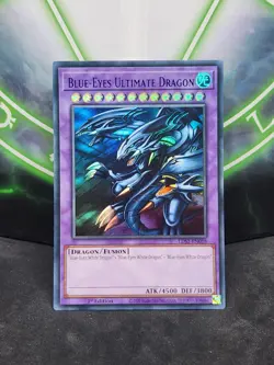 Yugioh Blue-Eyes Ultimate Dragon LDS2-EN018 Blue Ultra Rare 1st Edition NM - Image 1