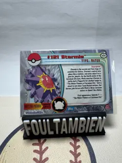 1999 Topps Pokemon Tv Animation Series Starmie #121 Foil Card - Image 2