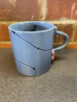 Eeyore 3D Blue Large Coffee Mug Ceramic Cup Disney Store Winnie the Pooh - Image 2