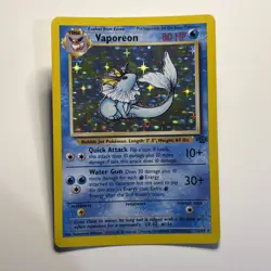 Vaporeon 12/64 Holo Rare | Jungle Set Unlimited | Pokemon TCG | LP 1999 - Image 1
