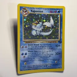 Vaporeon 12/64 Holo Rare | Jungle Set Unlimited | Pokemon TCG | LP 1999 - Image 2
