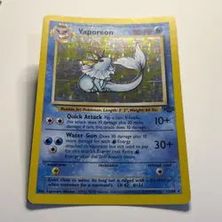 Vaporeon 12/64 Holo Rare | Jungle Set Unlimited | Pokemon TCG | LP 1999 - Image 4