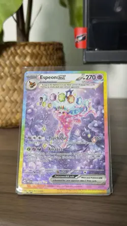 Pokemon Espeon EX 2025 Prismatic Evolutions Special Illustration Card 155/131 - Image 1