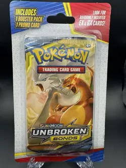 Pokemon TCG Sun & Moon Unbroken Bonds Booster Pack Promo EX or GX card - Image 1