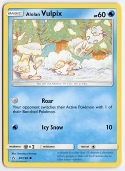 Alolan Vulpix 30/156 Common Ultra Prism Pokemon Near Mint - Image 1