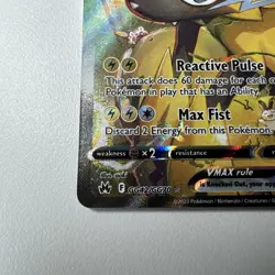 Pokemon TCG Zeraora VMAX GG42/GG70 SWSH: Crown Zenith: Galarian Gallery Holo NM - Image 5