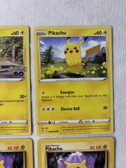 Vintage Pikachu 9 Card Lot - Pokemon Base Set/2 WOTC, Fossil, XY Burning Shadows - Image 5