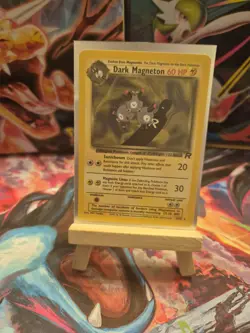 Dark Magneton 28/82 Team Rocket WOTC Non Holo Rare Pokemon Card LP - Image 1