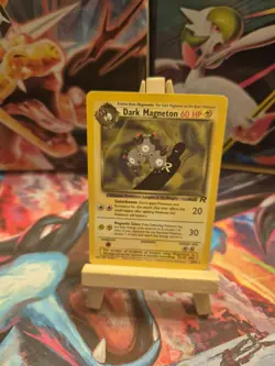 Dark Magneton 28/82 Team Rocket WOTC Non Holo Rare Pokemon Card LP - Image 2