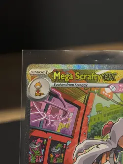 Mega Scrafty ex 285/217 Special Illustration Rare Ascended Heroes Pokemon NM - Image 2