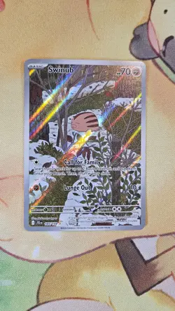 Swinub - 165/159 - Journey Together - Illustration Rare - Pokemon Card - NM - Image 1