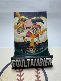 2000 Topps Tv Animation Pokemon Foil Card Mr. Mime #122 - Image 1