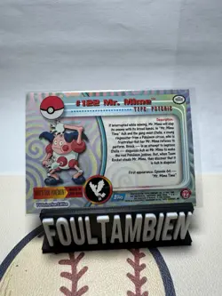 2000 Topps Tv Animation Pokemon Foil Card Mr. Mime #122 - Image 2