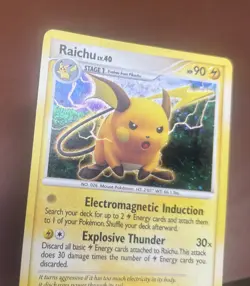 2008 Pokemon TCG Raichu DP21 Diamond & Pearl Promo Holo - Image 3