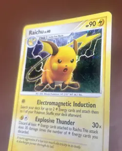 2008 Pokemon TCG Raichu DP21 Diamond & Pearl Promo Holo - Image 4