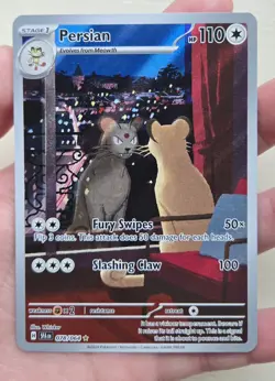 Persian 078/064 SV: Shrouded Fable Full Art IR Pokemon NM - Image 2