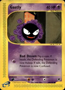 GASTLY 109/165 COMMON EXPEDITION BASE SET POKEMON MP - Image 1