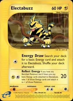 ELECTABUZZ 76/165 UNCOMMON EXPEDITION BASE SET POKEMON MP - Image 1